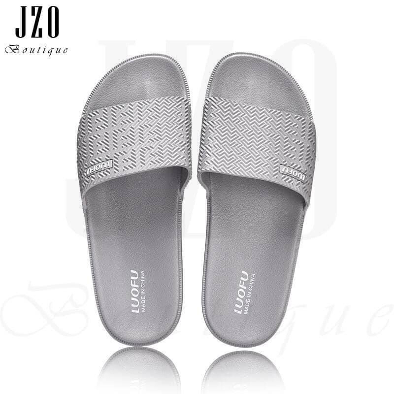 Dép Nam Quai Ngang Phong Cách Unisex Chất Nhựa Dẻo Cao Cấp Màu Đen Cá Tính Shop-uytin678