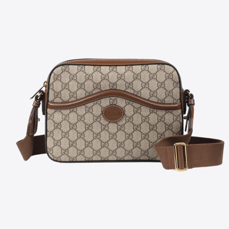 Gucci👜: New!! Gucci GG Retro GG/shoulder bag Túi Nam/Túi Đeo Vai/Túi Messenger