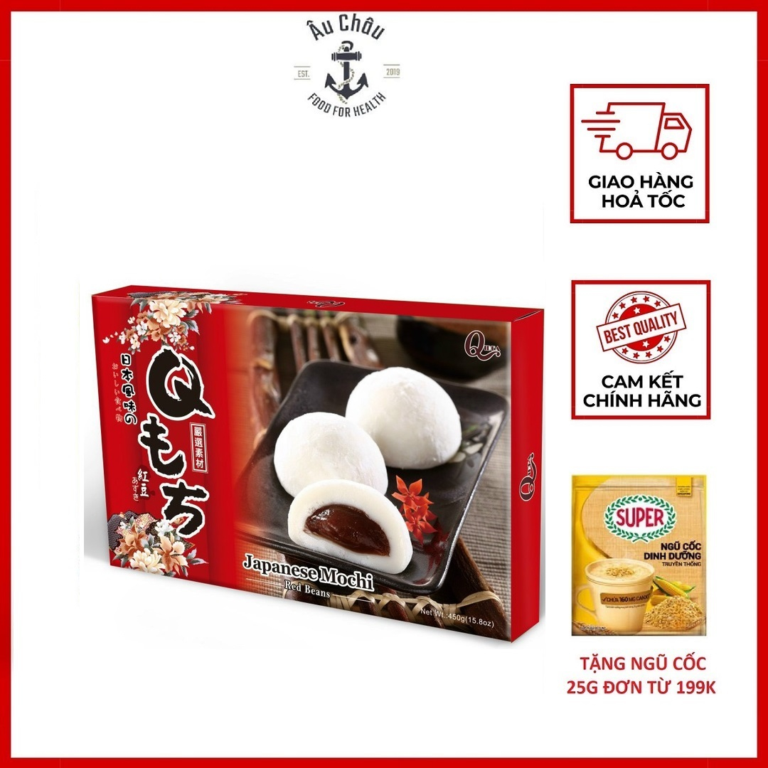 Bánh mochi Đài Loan kem lạnh Royal Family dẻo ngon vị đậu đỏ 210g 6 bánh - ÂU CHÂU SHOP
