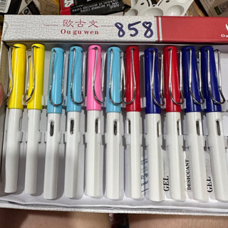 Sỉ 5 cây bút máy 858 ngòi kim tinh,viết trơn,định vị ngón tay