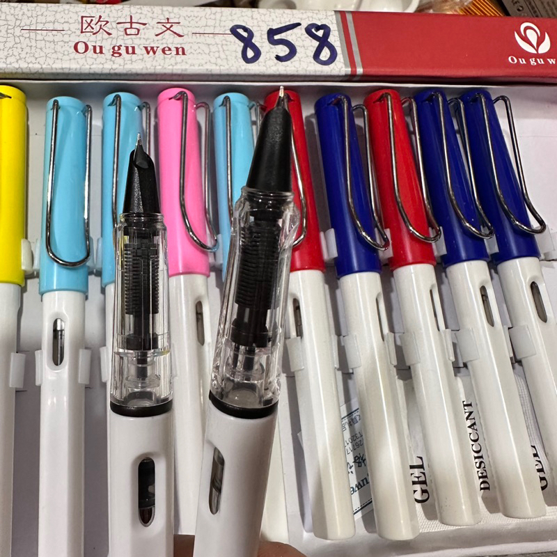 Sỉ 5 cây bút máy 858 ngòi kim tinh,viết trơn,định vị ngón tay