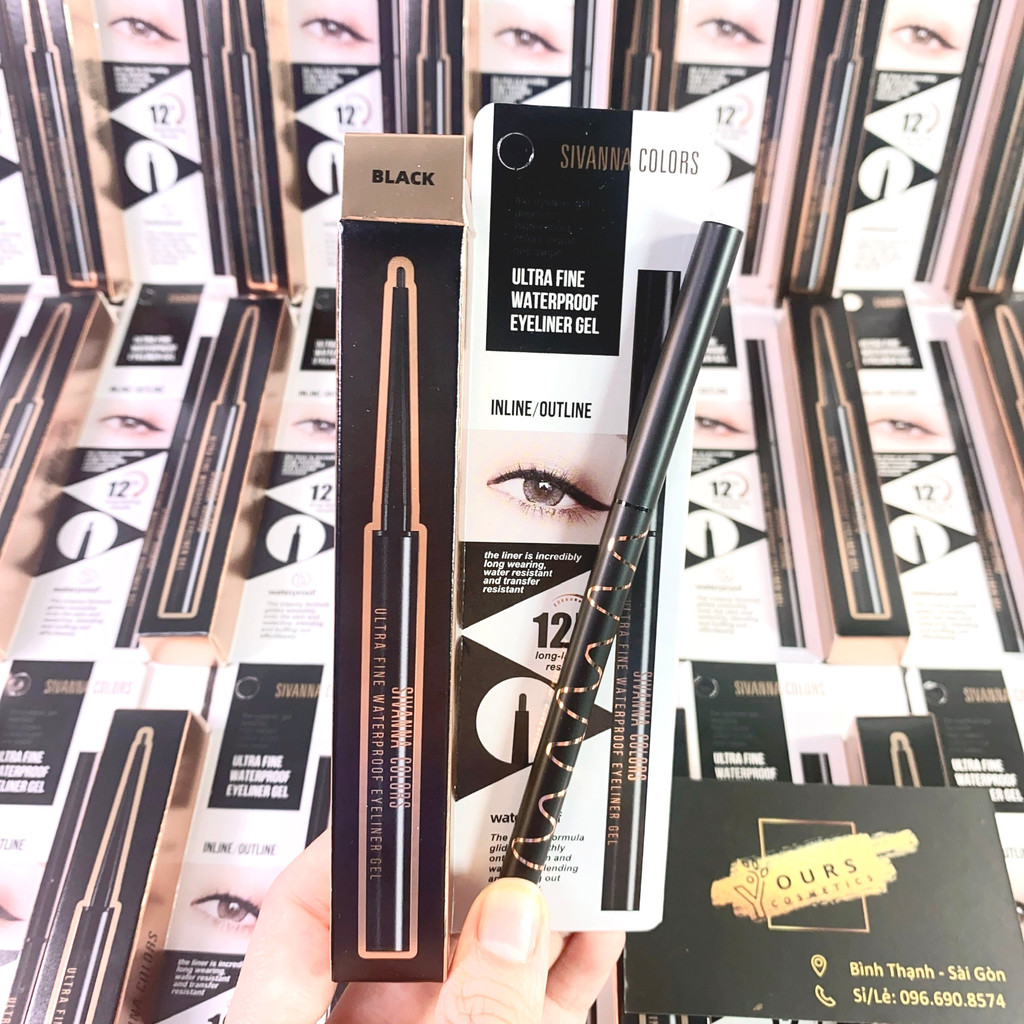 Bút kẻ mắt dạng sáp Sivanna Ultra FIne WaterProof HF9032 - Chì kẻ mắt chông thấm nước, không lem, không trôi