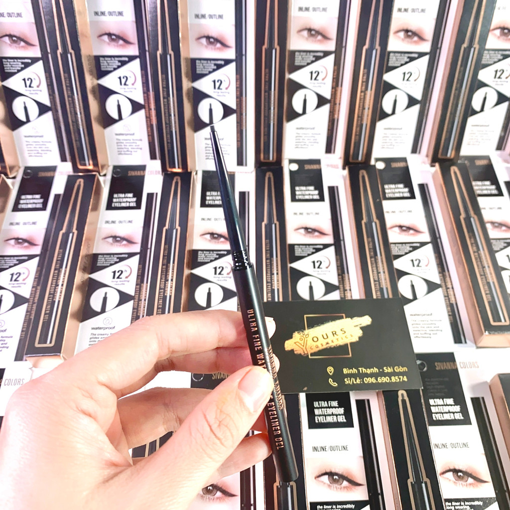 Bút kẻ mắt dạng sáp Sivanna Ultra FIne WaterProof HF9032 - Chì kẻ mắt chông thấm nước, không lem, không trôi