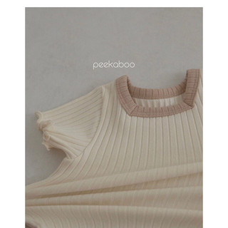 Peekaboo bộ cộc tay BST caramel cho bé