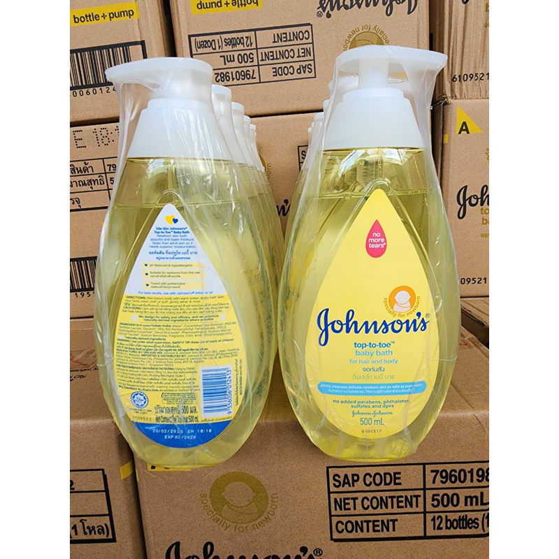 Sữa Tắm Gội Toàn Thân Em Bé Johnson Top To Toe 500ml