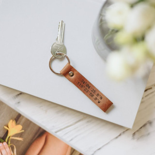 Móc Khoá Da Bò Thật FULL GRAIN - Handmade 100% - Khoá Đồng/ Inox Xịn
