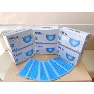 [combo 3 hộp 89k] KHẨU TRANG Y TẾ BISOU, 4 LỚP KHÁNG KHUẨN, TIÊU CHUẨN XUẤT KHẨU, CHỐNG BỤI MỊN,