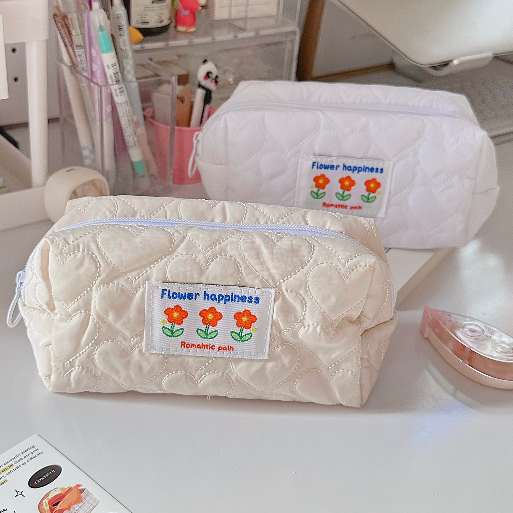 Ví bút size to xốp bông Flower Happiness tiện dụng VB03