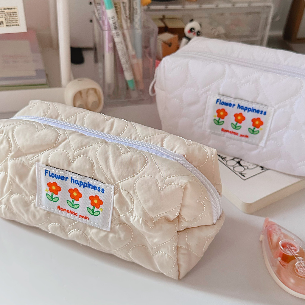 Ví bút size to xốp bông Flower Happiness tiện dụng VB03