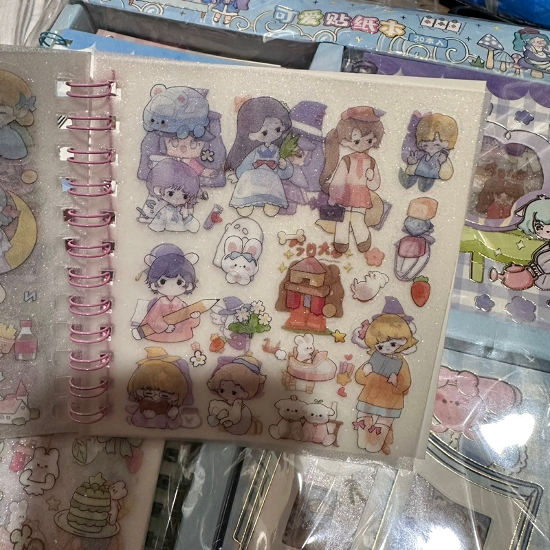 Sổ Sticker nhiều hình dễ thương KT 11x10cm