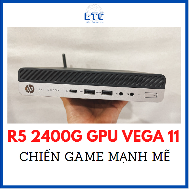 Máy tính mini pc HP 705 G4 65W 35W/CPU RYZEN R5 2400G GPU VEGA 11 GT1030 MÁY CHIẾN GAME MẠNH OR LÀM ĐỒ HỌA