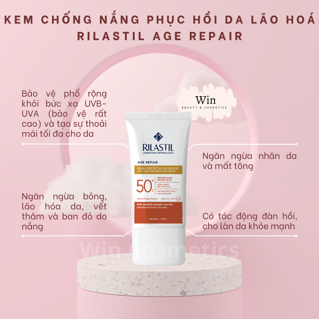 Kem chống nắng Rilastil Age Repair phục hồi da lão hoá