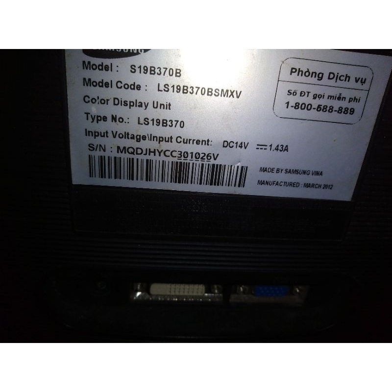 Main Màn hình Led SamSung S19B370B, mainboard