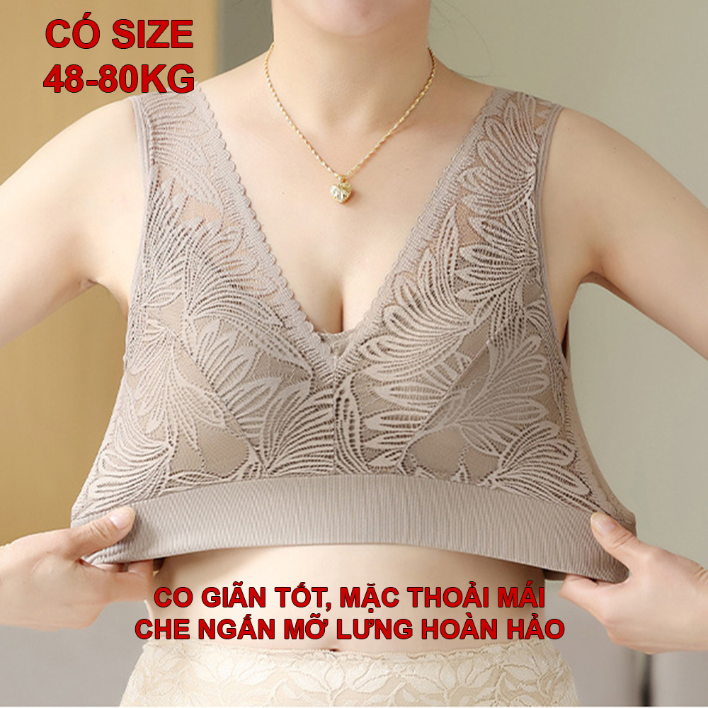 GOTI Áo Ngực Trung Niên Cho Mẹ Và Bà Không Gọng Kiểu Áo Lót Bản Dây Lớn BigSize Co Giãn Tốt 901