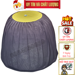 Mùng trùm bội gà nòi vải voan lưới thái.