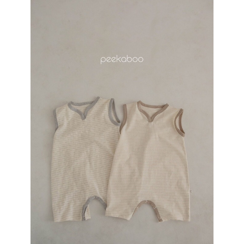 Peekaboo body cài đũng màu kẻ viền màu BST PIN