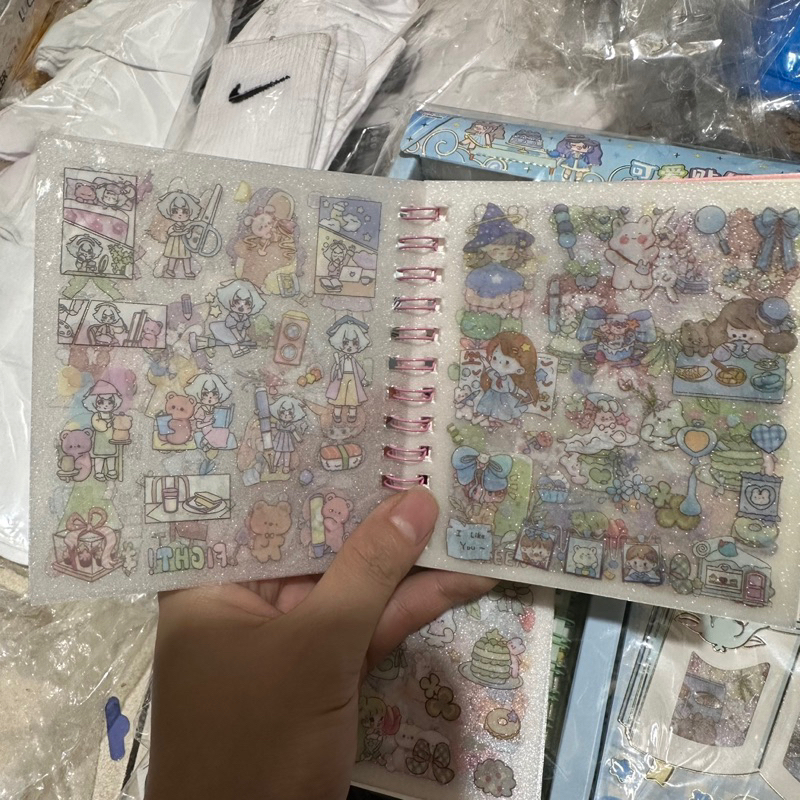 Sổ Sticker nhiều hình dễ thương KT 11x10cm