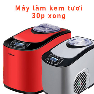 Máy làm kem tươi tại nhà HICON 1.5L, máy làm kem tại nhà tự động làm lạnh, Làm kem trong 30p