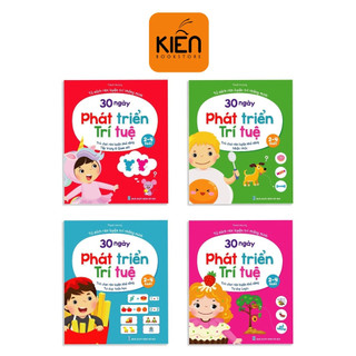 Sách - Bộ 4 Quyển 30 Ngày Phát Triển Trí Tuệ Dành Cho Trẻ Từ 2 - 4 Tuổi Rèn Luyện Khả Năng Tư Duy Quan Sát