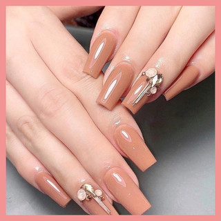 Móng tay giả- Nail box thiết kế bộ 24 móng sơn gel tặng kèm keo dũa