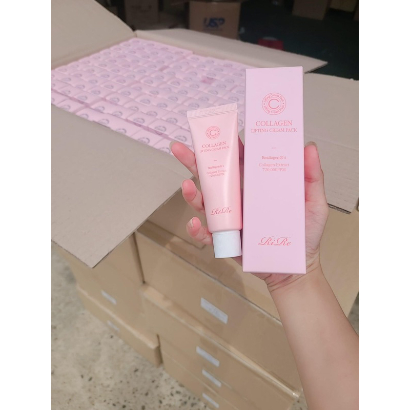 KEM DƯỠNG MẶT NẠ COLLAGEN 720.000PPM TƯƠI THUẦN CHAY NÂNG CƠ-SÁNG DA TỨC THÌ 50ML RIRE NỘI ĐỊA HÀN QUỐC
