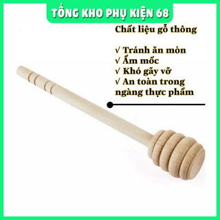 Thìa/Muỗng/Cây lấy mật ong bằng gỗ cao cấp, cán dài