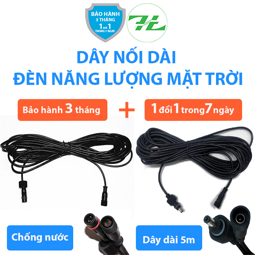 Dây Nối Dài Cho Đèn Năng Lượng Mặt Trời IP67 5M - Highlight Store