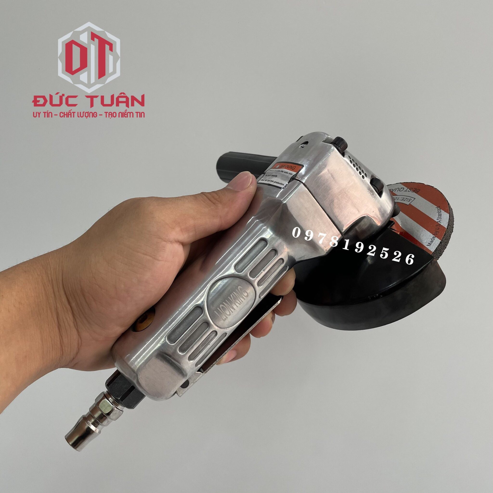 ￼Máy Mài Góc Hiệu Lionking Đường Kính Đĩa 100mm - Dùng Hơi Khí Nén