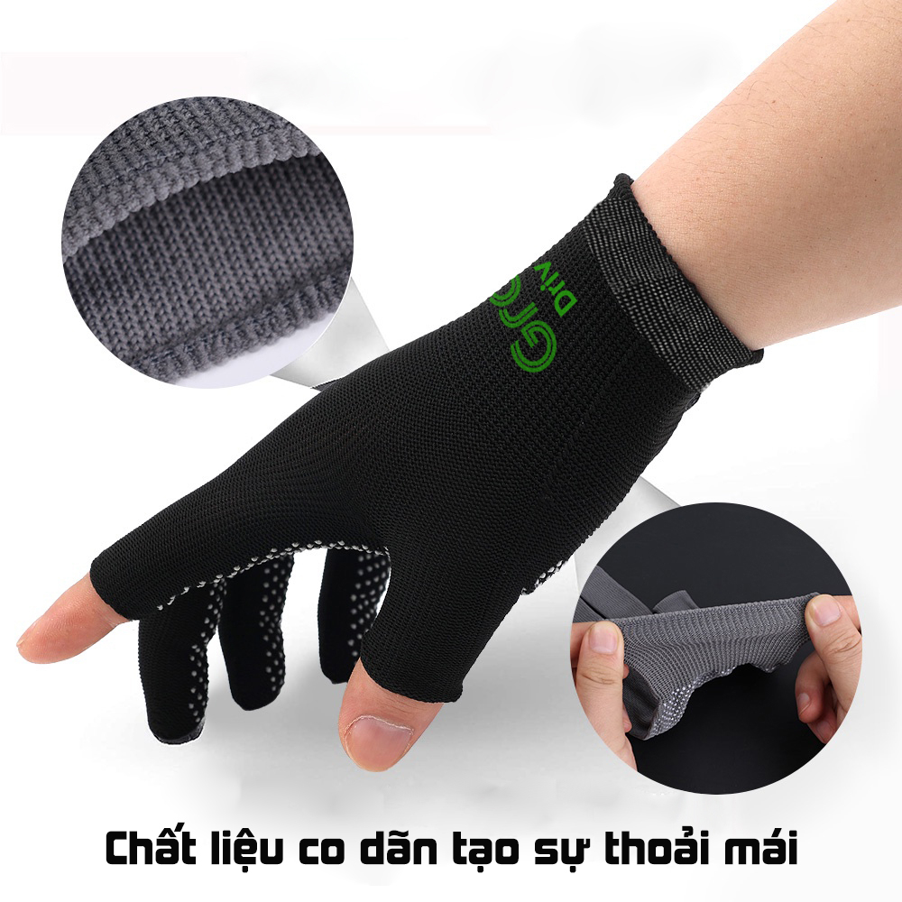 Găng Tay Grab Driver Chống Trượt Thoáng Khí