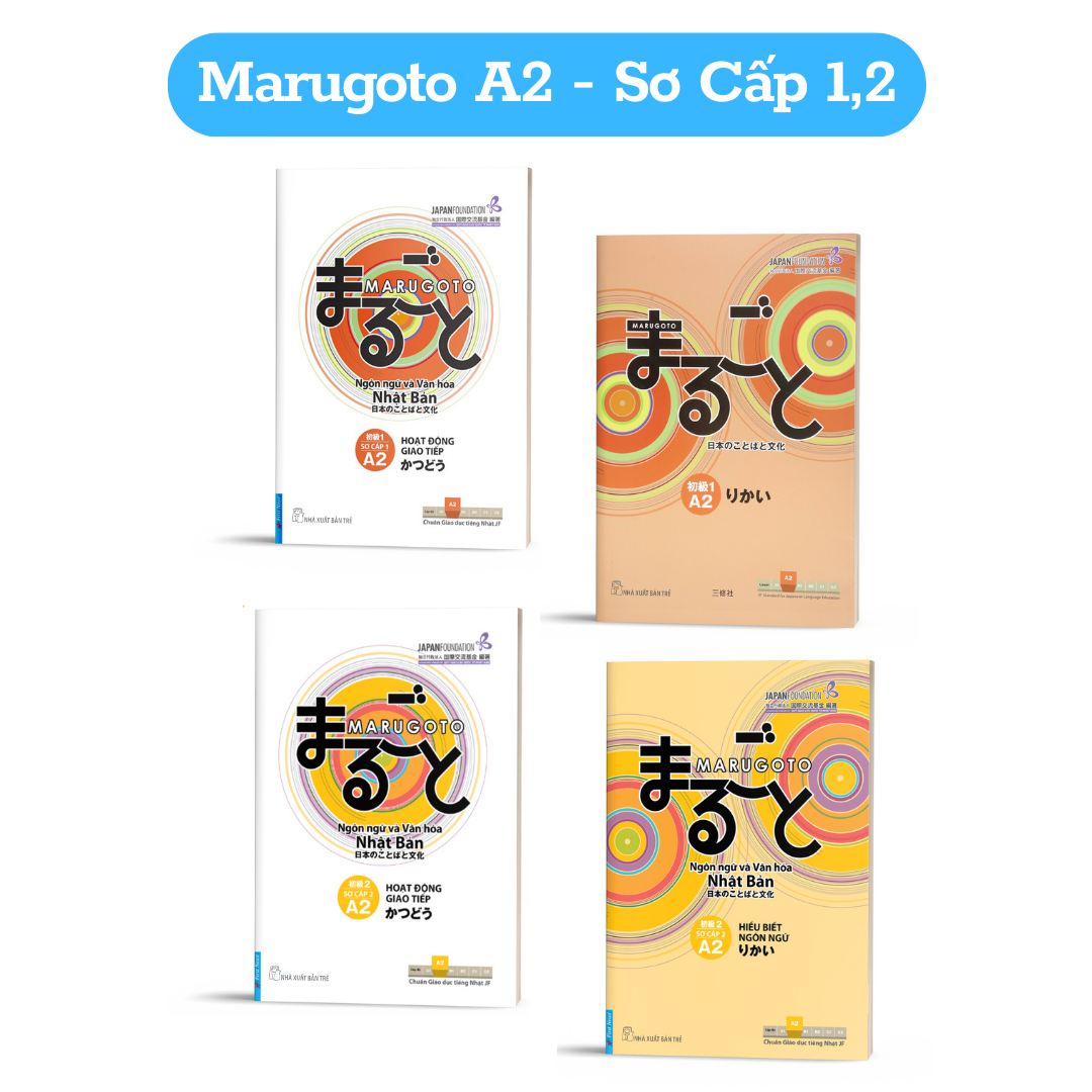 Sách - Combo 6 Cuốn Giáo Trình Marugoto Hiểu Biết Ngôn Ngữ + Hoạt Động Giao Tiếp Trình độ Nhập Môn A1 - A2