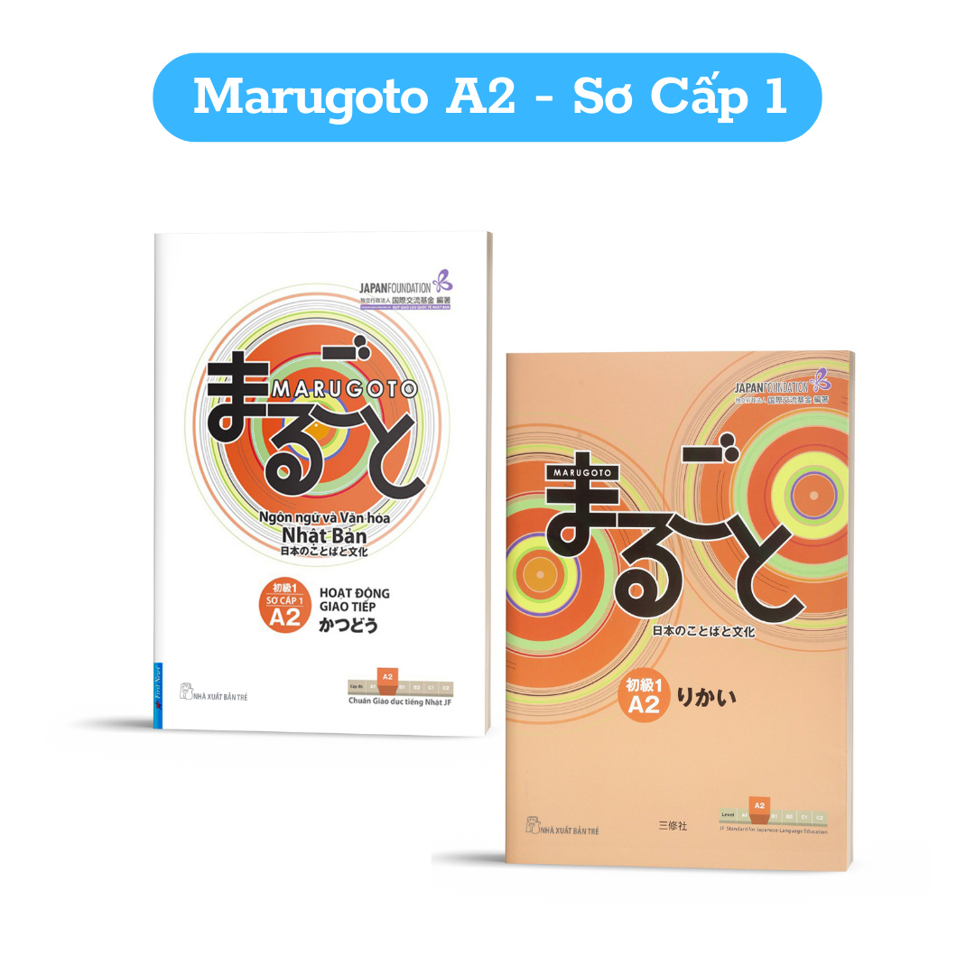 Sách - Combo 6 Cuốn Giáo Trình Marugoto Hiểu Biết Ngôn Ngữ + Hoạt Động Giao Tiếp Trình độ Nhập Môn A1 - A2
