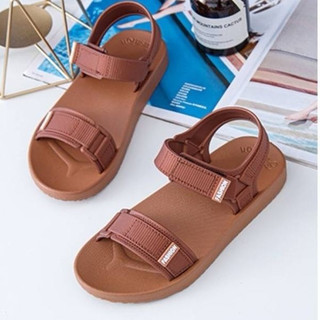 Giày sandal học sinh 2 quai đi học đi mưa cao su êm chân chống trơn trượt thời trang G062