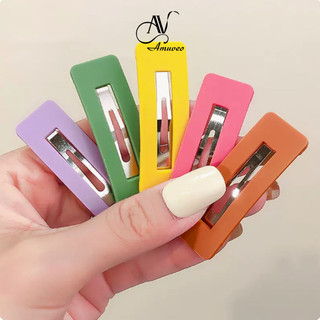  Kẹp Tóc AMUVEO Bên Dài Nhiều Màu Sắc Phong Cách Hàn Quốc