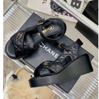 Sandal đế xuồng cn quai chéo trần chỉ fullbox