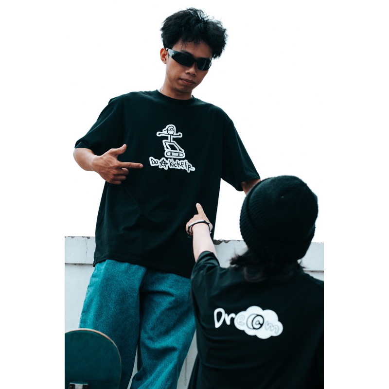 Áo Thun DoA KickFlip Dre@m Skateboarding / Đen