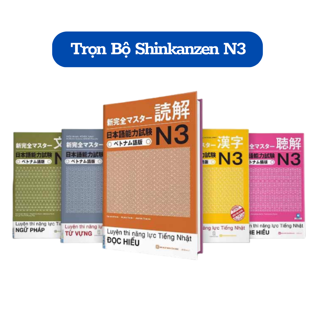 [Mã BMLTB35 giảm đến 35K đơn 99K] Sách - Combo Luyện Thi Tiếng Nhật Shinkanzen Masuta N3