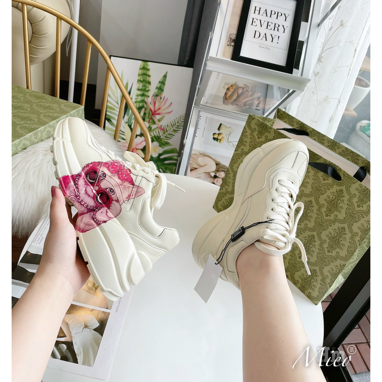 GIÀY THỂ THAO GC RHYTON HỌA TIẾT MÈO