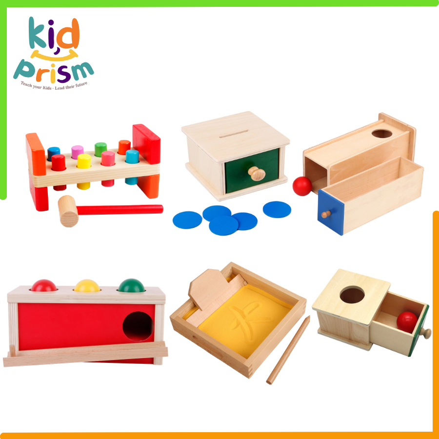 Khối hộp bằng gỗ an toàn cho bé thỏa sức sáng tạo, phát triển vận động tinh (Đồ chơi giáo dục)