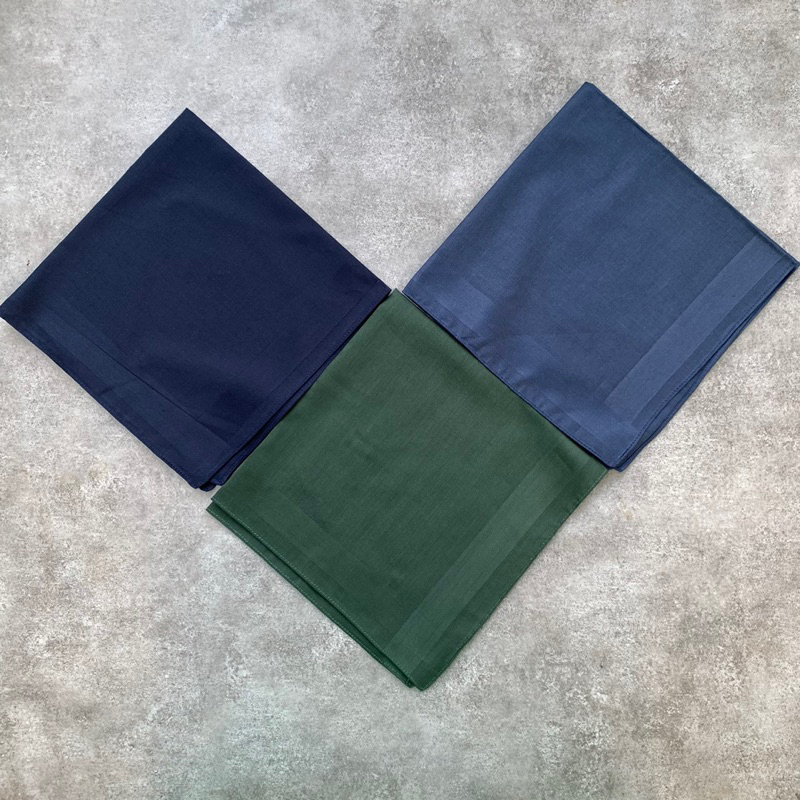Khăn tay trơn tập thêu kích thước 40 x 40 cm chất cotton thô