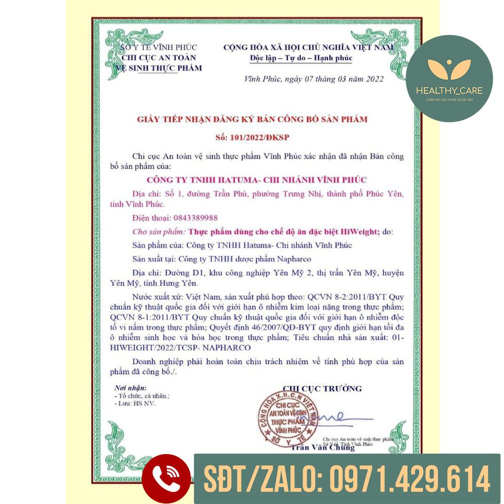 Sữa tăng cân Hiweight lon 650g  Sữa tăng cân cho người gầy, trẻ em và người lớn