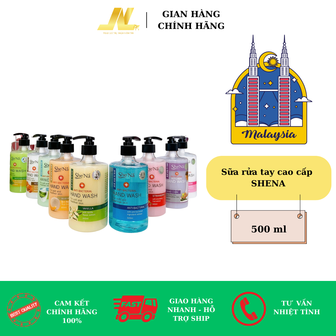 Sữa rửa tay cao cấp  SHENA 500ml