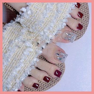 C008 Móng tay giả - Nail box thiết kế đính đá tặng kèm keo