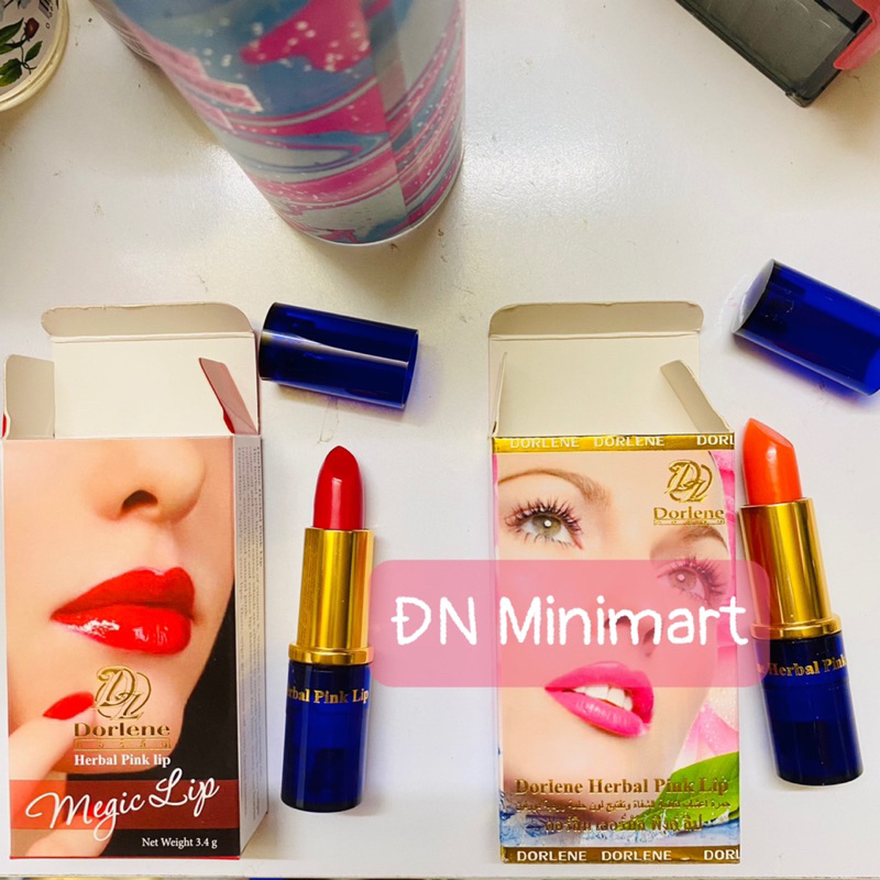 Son Dưỡng Có Màu Dorlene Herbal Pink Lip Thái Lan