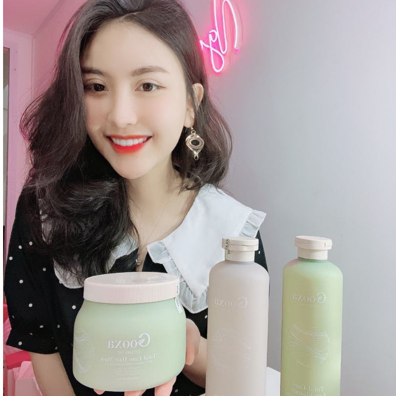 Kem Ủ Phục Hồi Tóc GOOXA HÀN QUỐC 500ml, Phục Hồi Tóc Hư Tổn, Colagen Hấp Tóc Mềm Mượt, Dành Cho Tóc Khô Sơ Hư Tổn Nặng