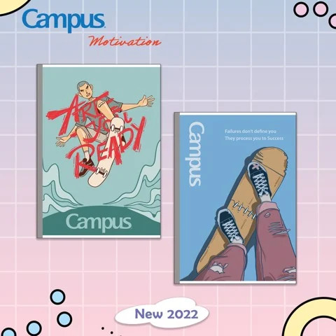 [BÁN LẺ] Vở Campus MOTIVATION 80 trang (Dòng kẻ ngang)