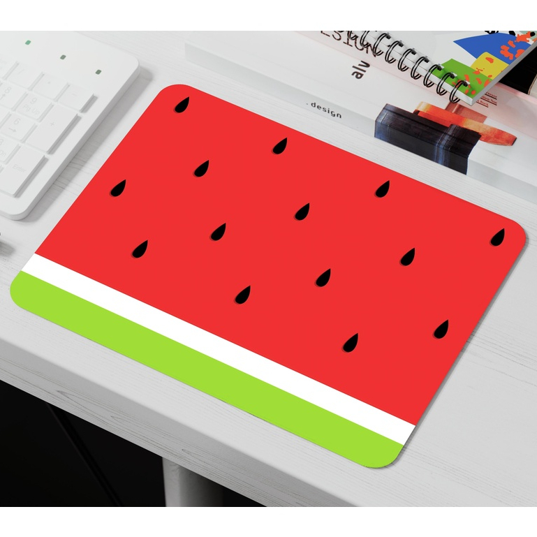 Miếng Lót Chuột, Bàn Di Chuột, Mouse Pad in hình Dưa hấu