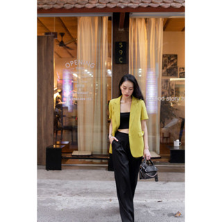Áo blazer nữ tay ngắn Jissy cộc tay Maiimer 6 màu