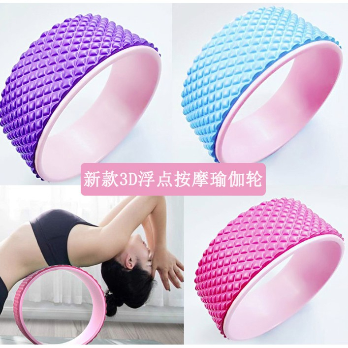 VÒNG TẬP YOGA Bản 13Cm Khung Nhựa ABS Gai Chống Trơn Bọc TPE Cao Cấp Chính Hãng Yoga Wheel Cao Cấp