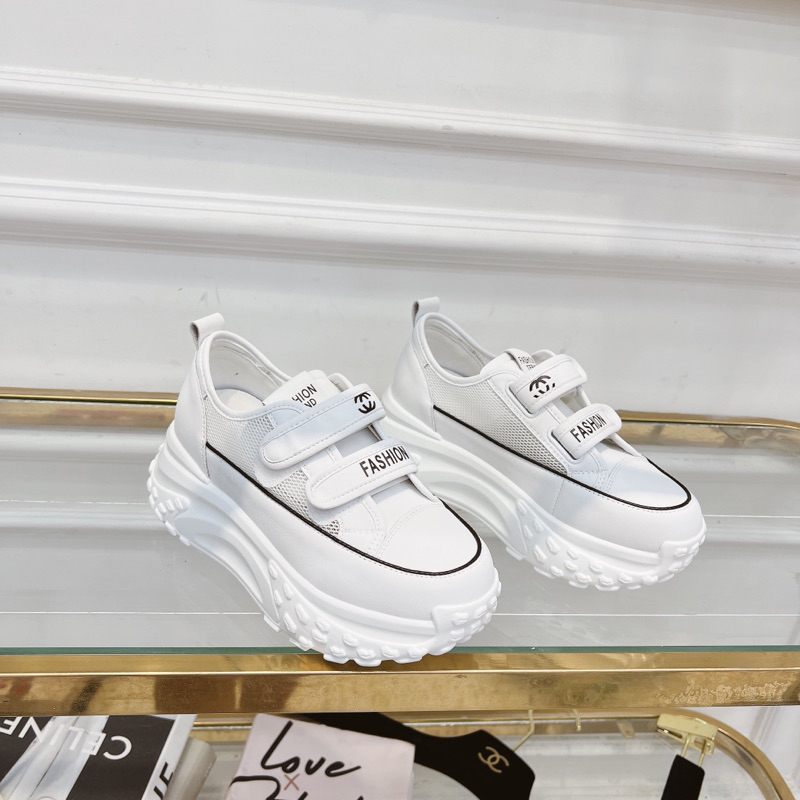 Giày thể thao lưới nâng đế nữ Cha.nel -Hàng QC fullbox