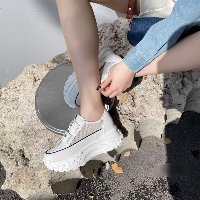 Giày thể thao lưới nâng đế nữ Cha.nel -Hàng QC fullbox